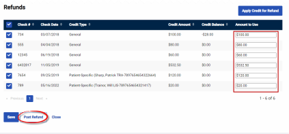 Edit Refund Item(s)